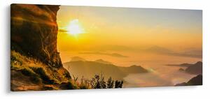 Slika doline u jutarnjoj magli (120x50 cm)