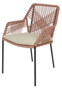 Metalna stolica SEVILLE ROZA 63x57x85 cm