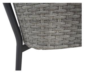 Siva vrtna lounge garnitura od umjetnog ratana za 4 Kvikne - Bonami Selection