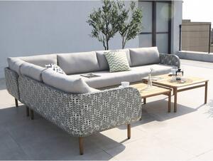 Siva vrtna lounge garnitura od umjetnog ratana za 6 Norheim - Bonami Selection
