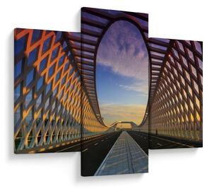 Slika moderne arhitekture mosta (90x60 cm)