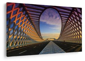 Slika moderne arhitekture mosta (90x60 cm)