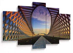 Slika moderne arhitekture mosta (150x105 cm)