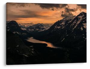 Slika jezera između planina (70x50 cm)