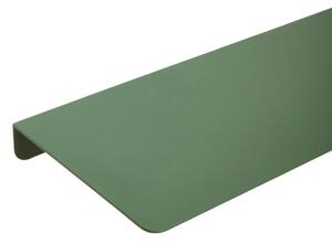Zelena metalna zidna polica Hübsch Fold