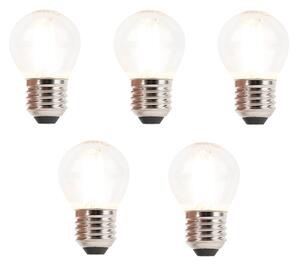 Set od 5 prigušivih LED žarulja sa žarnom niti E27 3W 250lm 2700K