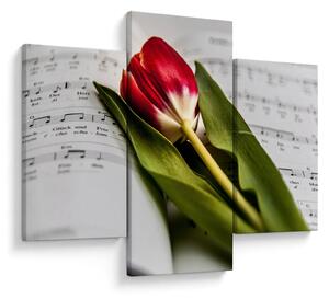 Slika crvenog tulipana (90x60 cm)
