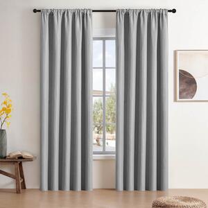 Zavjese u setu Blackout Canvas Light Grey (2 kom) 135x250