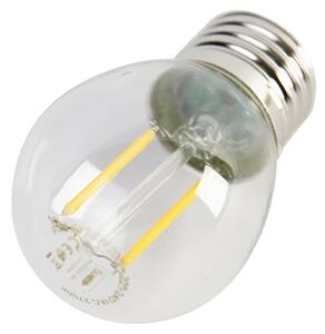 Set od 5 LED žarulja E27 P45 prozirne 2W 200lm 2700K