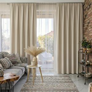 Zavjese u setu Blackout Beige (2 kom) 140x260