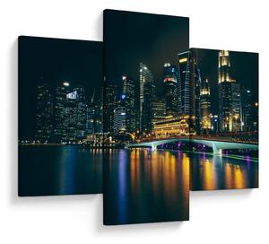 Slika noćnog Singapura (90x60 cm)
