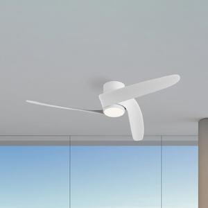 Mantra Iluminación Groenland S pametni LED stropni ventilator, bijeli, DC, tih, CCT, prigušiva, Bijela, Dnevni boravak/blagovaonica, Metal