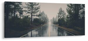 Slika ceste na kiši (120x50 cm)