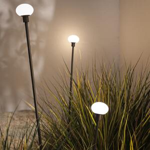 Karman LED svjetiljka s šiljkom za pod MINUIT, visina 105 cm, crna, IP65, Crno, Aluminij