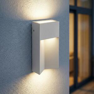 Lucande Kaholo vanjska zidna LED svjetiljka, svijetlosiva, CCT, IP44, Sivo, Aluminij