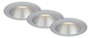 Briloner 7041-034-SET 3x LED Kupaonska ugrad. svjetiljka LED/4,9W/230V srebrna