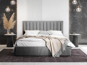 Zondo Bračni krevet 140 cm Norway (siva) (s podnicom i prostorom za odlaganje). 1069988