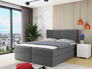Zondo Bračni krevet 160 cm Gondola (siva) (s podnicom, madracem i prostorom za odlaganje). 1070130