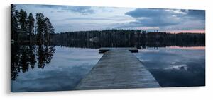 Slika - Molo na jezeru (120x50 cm)