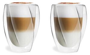 Set od 2 šalice s dvostrukom staklenom stijenkom Vialli Design Latte, 300 ml