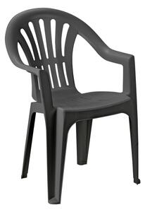 Plastična stolica Kona antracit 55x53x82 cm