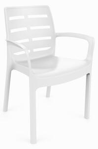 Plastična stolica BORNEO BIJELA 60,5x54x82 cm