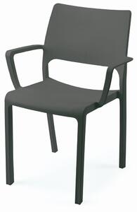 Plastična stolica TRAMONTANA ANTRACIT 57,5x52,5x82 cm