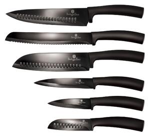 Set noževa METALLIC SHINY BLACK 6/1