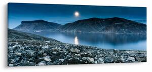 Slika noćnog krajolika, Island (120x50 cm)