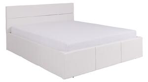 Zondo Bračni krevet 170 cm Calabria P (bijela ekokoža) (s podnicom). 1051550