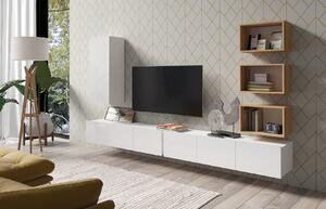 Zondo.hr Set za dnevni boravak Calabria C36 WHITE (bijela + hrast zlatni) (bez rasvjete). Akcija -17%. 1051582