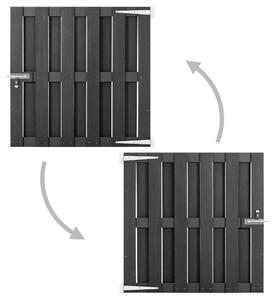 VidaXL Vrtna vrata od WPC-a 100 x 100 cm siva