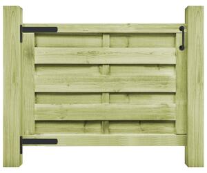 VidaXL Vrtna vrata od impregnirane borovine 100 x 75 cm zelena
