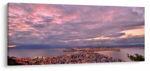 Slika - Sumrak nad gradom (120x50 cm)