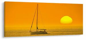 Slika - Čamac usred mora (120x50 cm)