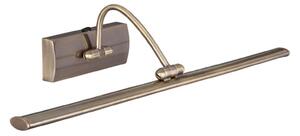 Searchlight LED svjetlo za slike Glava s podesivom glavom, 38 cm, Bronca / stari mesing, Dnevni boravak/blagovaonica, Metal