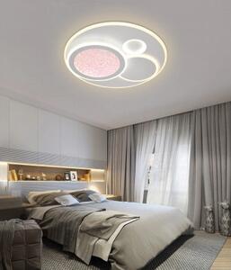 LED stropna svjetiljka 84W bijelo/sivo tijelo CCT + daljinski upravljač