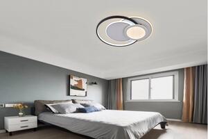 LED stropna svjetiljka 84W bijelo/crno tijelo CCT + daljinski upravljač