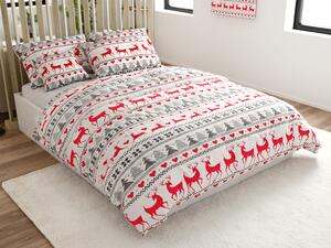 Flanel posteljina DEER DREAMS bijela Dimenzije posteljine: 2 kom 70 x 90 cm | 200 x 220 cm
