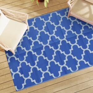 VidaXL Vanjski tepih plavi 140x200 cm PP