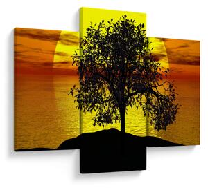 Slika siluete stabla (90x60 cm)