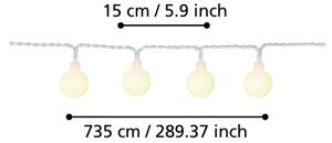 Eglo 900239 - LED Vanjski dekorativni lanac LIBISA 50xLED/0,066W/4,5V IP44