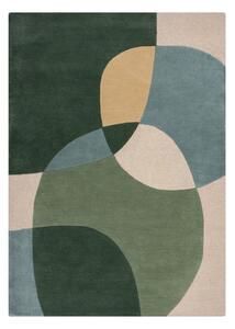 Zeleni ručno rađen vunen tepih 120x170 cm Glow Green & Blue – Flair Rugs