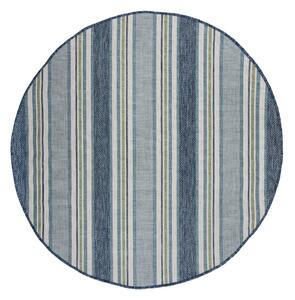 Okrugao unutarnji i vanjski tepih plavozeleni ø 160 cm Roma Stripe – Flair Rugs