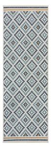 Žuti /plavi unutarnji i vanjski tepih 80x230 cm Zia Trellis – Flair Rugs