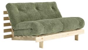 Zelena sklopiva sofa od samta 140 cm Roots – Karup