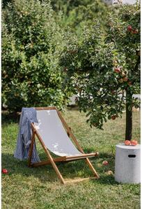 Bež vrtna sklopiva ležaljka od bagremovog drveta Bonami Essentials Deck