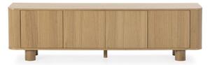 TV komoda u dekoru hrasta u prirodnoj boji 180x50,5x40 cm Padoc – MOME