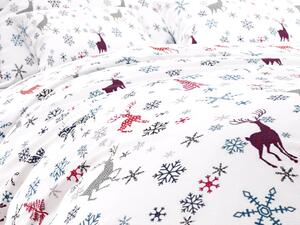 Pamučna posteljina SCANDINAVIA X-MAS bijela Dimenzije posteljine: 70 x 90 cm | 140 x 200 cm