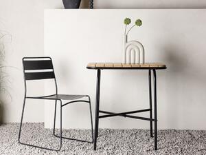 Vrtni stolić za kavu Dallas 351174x70cm, Svijetlo smeđa, Crna, Metal